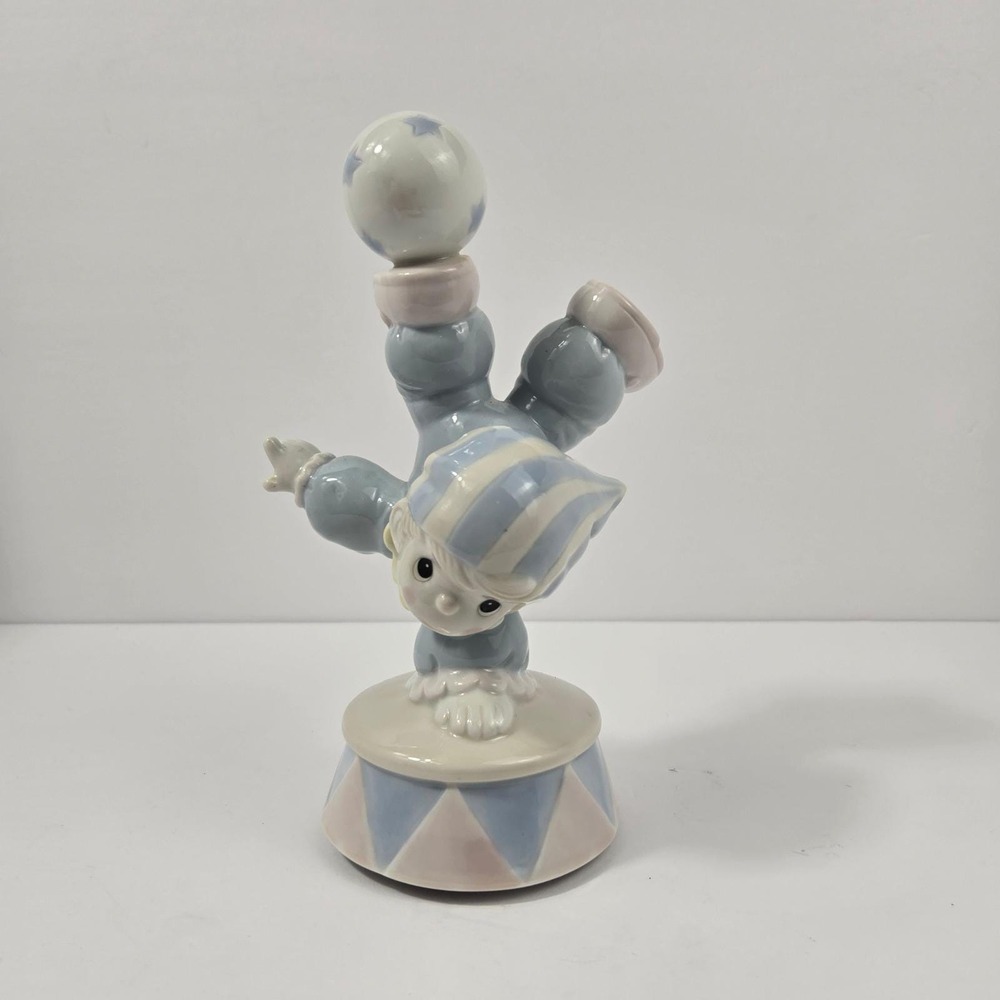 Vintage Precious Moments Music Box Smile Along The Way Enesco 1991 Musical